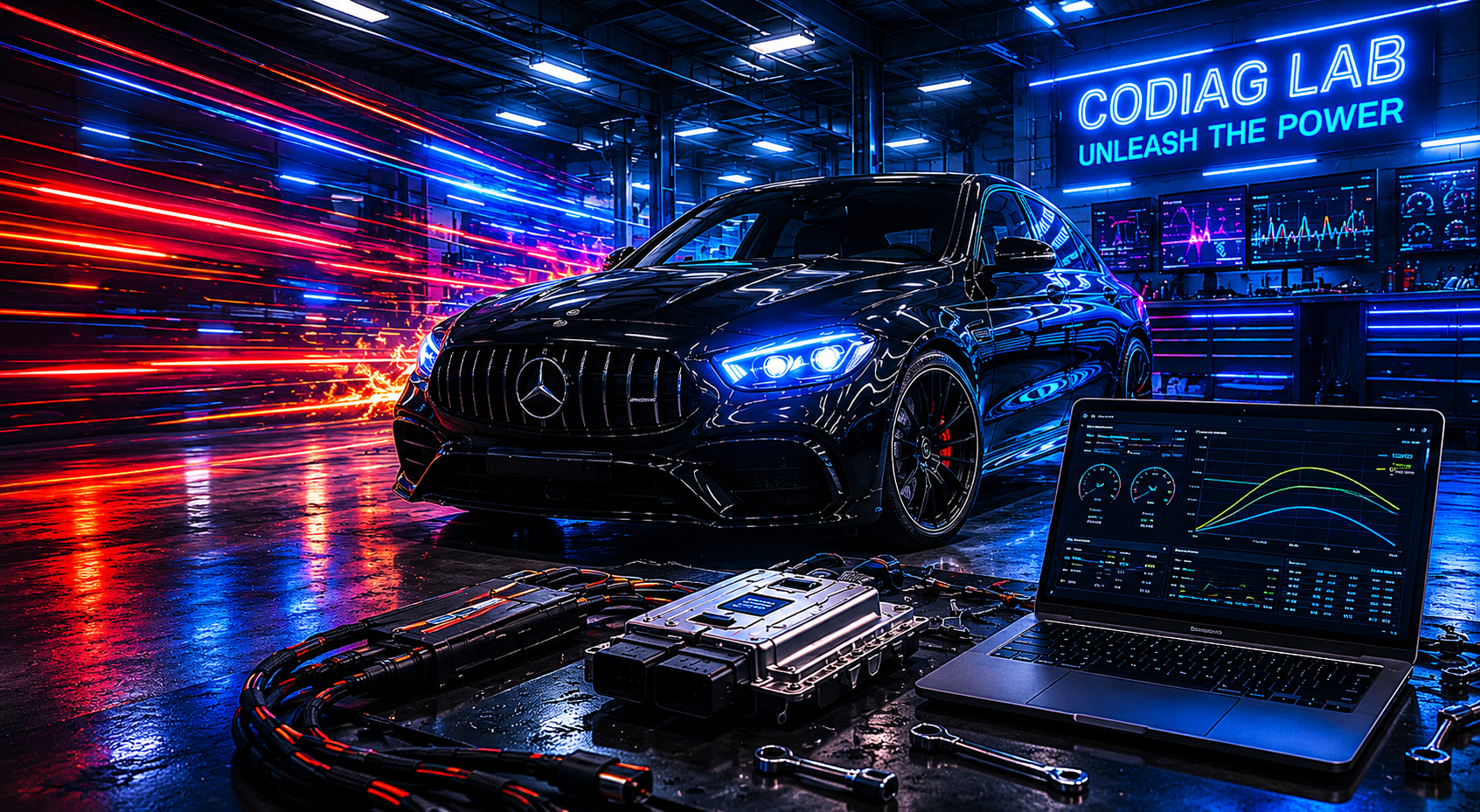 برمجة ECU وتحسين أداء المحرك لدى Codiag Lab