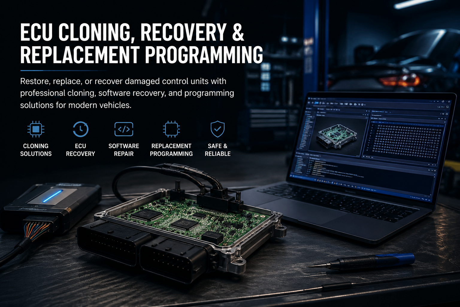 استنساخ واستعادة وبرمجة وحدات ECU في Codiag Lab